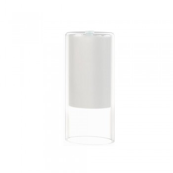 Плафон Nowodvorski Cameleon Cylinder S Transparent/White 8545