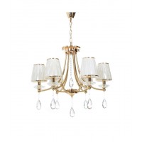 Хрустальная подвесная люстра Lumina Deco Dominni LDP 9268-6 GD Хрустальная подвесная люстра Lumina Deco Dominni LDP 9268-6 GD