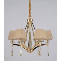 Хрустальная подвесная люстра Lumina Deco Valentina LDP 1240-6 GD Хрустальная подвесная люстра Lumina Deco Valentina LDP 1240-6 GD