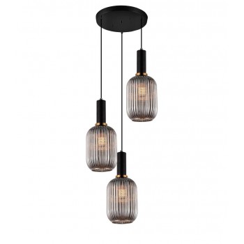 Подвесной светильник Lumina Deco Rico LDP 1218-3 GY+BK