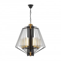 Подвесной светильник Lumina Deco Canti LDP 1244-5 BK+MD Подвесной светильник Lumina Deco Canti LDP 1244-5 BK+MD