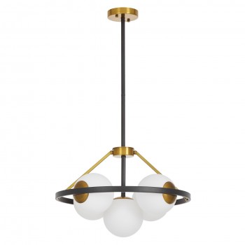 Подвесной светильник Lumina Deco Donzano LDP 8034-5 BK+WT
