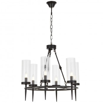 Подвесной светильник Lumina Deco Moratti LDP 8022-6 BK+PR