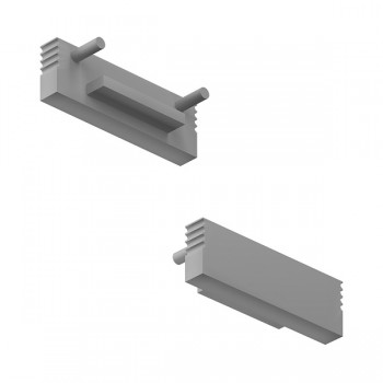 Комплект заглушек  для встраиваемый профиля с фланцем 13003-Z Alum