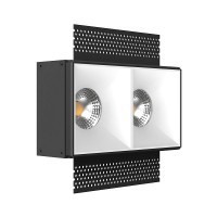 Встраиваемый светильник под сменную лампу Ledron Rise SQ H KIT2 Black Встраиваемый светильник под сменную лампу Ledron Rise SQ H KIT2 Black