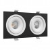 Встраиваемый  светодиодный светильник Ledron MJ1006 SQ2 White-Black