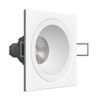 Встраиваемый светильник под сменную лампу Ledron AO1501009 SQ Black-White Встраиваемый светильник под сменную лампу Ledron AO1501009 SQ Black-White