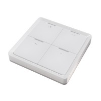 Накладная 4-х кнопочная радиопанель Zigbee, 12 сцен Накладная 4-х кнопочная радиопанель Zigbee, 12 сцен