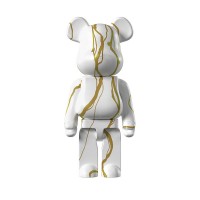 Статуэтка BEARBRICK белый с золотым Статуэтка BEARBRICK белый с золотым