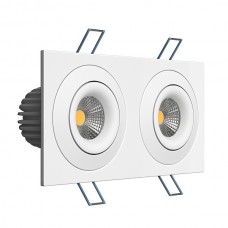 Встраиваемый светодиодный светильник Ledron LH07SB-R SQ2 Black-White 3000K TRIAC Встраиваемый светодиодный светильник Ledron LH07SB-R SQ2 Black-White 3000K TRIAC