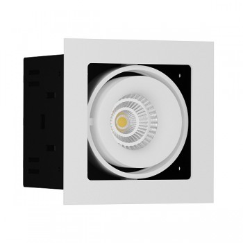 Встраиваемый  светодиодный светильник Ledron ON-201-9W White-Black