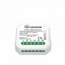 Диммер двухканальный QS-Zigbee-D02-TRIAC-2C-LN