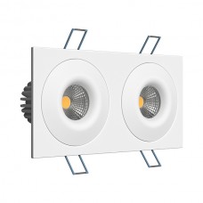 Встраиваемый светодиодный светильник Ledron LH07S-R SQ2 Black-White 3000K TRIAC Встраиваемый светодиодный светильник Ledron LH07S-R SQ2 Black-White 3000K TRIAC