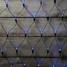 Светодиодная сеть ALEDUS 2х2 м, черный провод, ПВХ, синий, без мерцания Светодиодная сеть ALEDUS 2х2 м, черный провод, ПВХ, синий, без мерцания