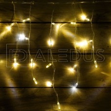Бахрома (Айсикл) ALEDUS, 220 В, 3x0.5 м, прозрачный провод, теплый белый, с мерцанием