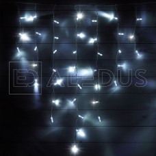 Бахрома (Айсикл) ALEDUS, 220 В, 3x0.9 м, белый провод, белый, с мерцанием