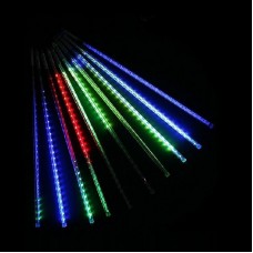 Тающие сосульки ALEDUS 50 см, 10 шт, черный провод, ПВХ, RGB