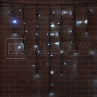 Бахрома (Айсикл) ALEDUS, 220 В, 3x0.9 м, черный провод, резина, белый, без мерцания Бахрома (Айсикл) ALEDUS, 220 В, 3x0.9 м, черный провод, резина, белый, без мерцания