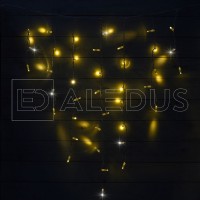 Бахрома (Айсикл) ALEDUS, 220 В, 3x0.9 м, белый провод, теплый белый, с мерцанием Бахрома (Айсикл) ALEDUS, 220 В, 3x0.9 м, белый провод, теплый белый, с мерцанием